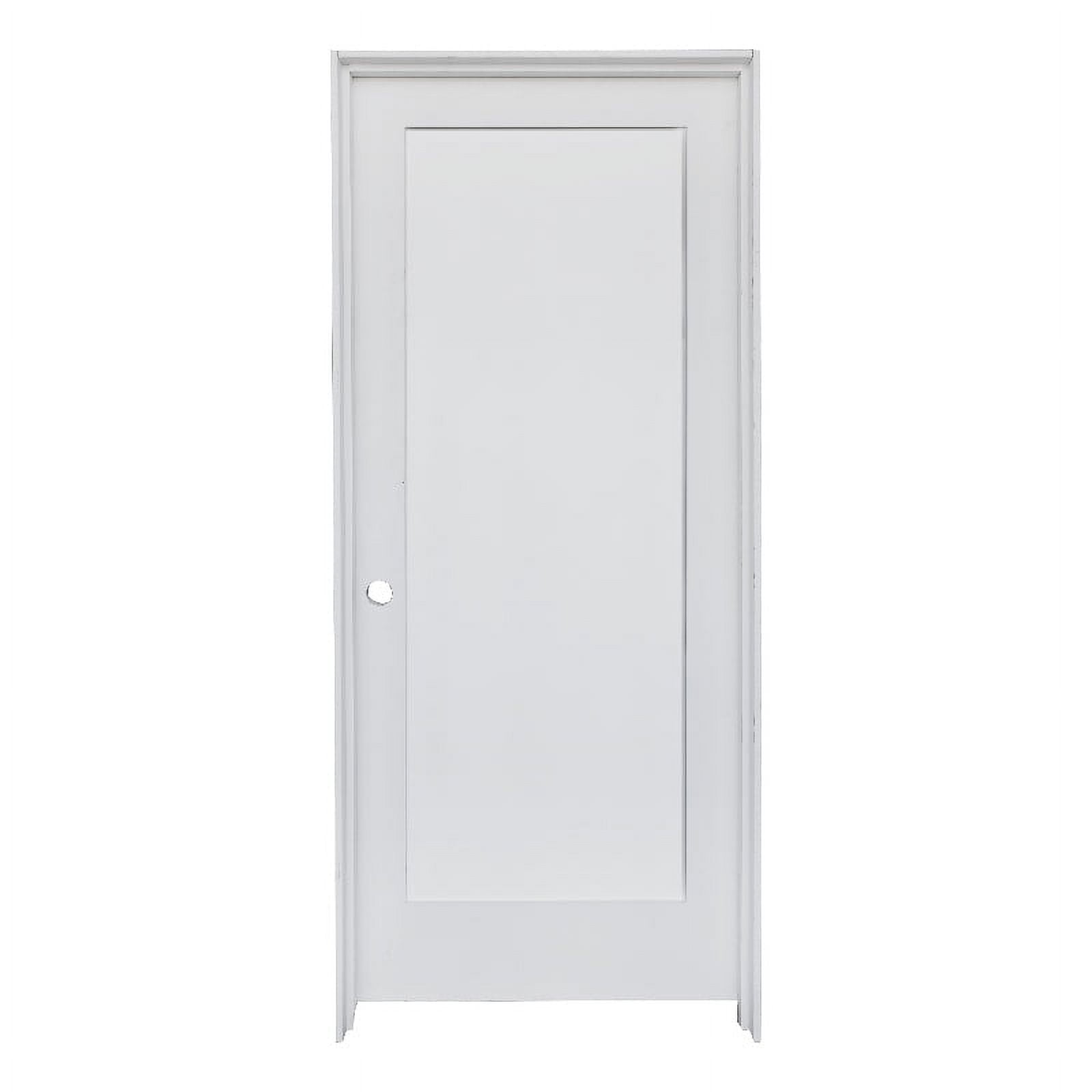 KaMic 30 x 80" RightHand Swingin Traditional Solid Wood Interior Door in White