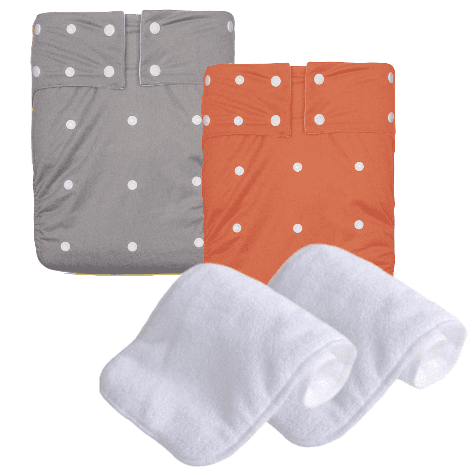 2-Pack KaWaii Teen/Adult Cloth Diapers with 2 Large Absorbent Inserts Unisex Waterproof  Incontinence Underwear #GO