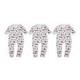thumbnail image 1 of Kawaii baby jungle party bodysuit - bamboo cotton, unisex, 3-pack, 6-9 months, 1 of 5