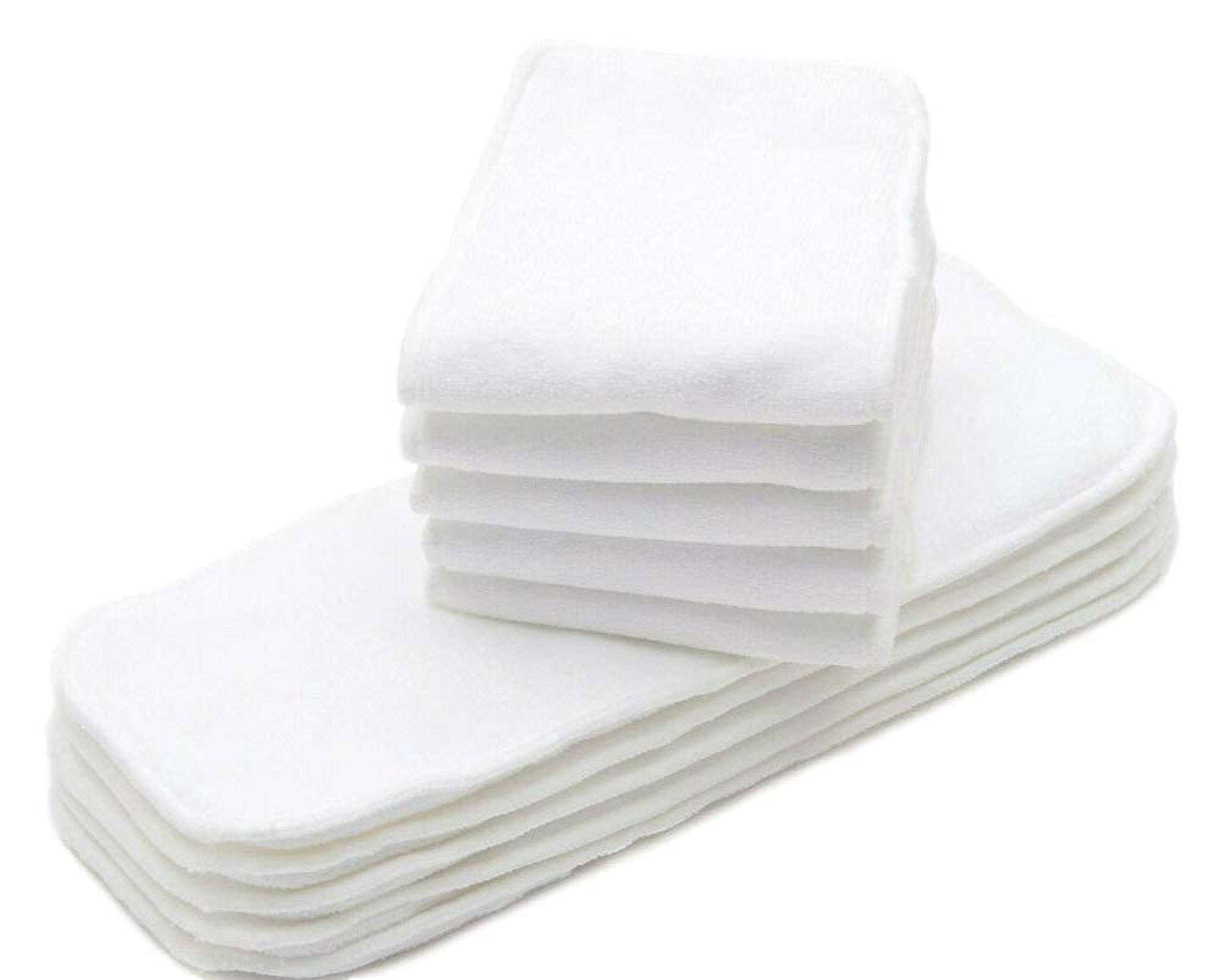 KaWaii Baby Newborn Cloth Diapers for Baby with 12 Super Absorbent 6–22 lbs (0-18 Months) - Pack of 6