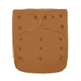 thumbnail image 1 of Kawaii Baby Pocket Cloth Diaper | One Size 8-35 lbs | Earthy Brown | for Daily Use, 1 of 18