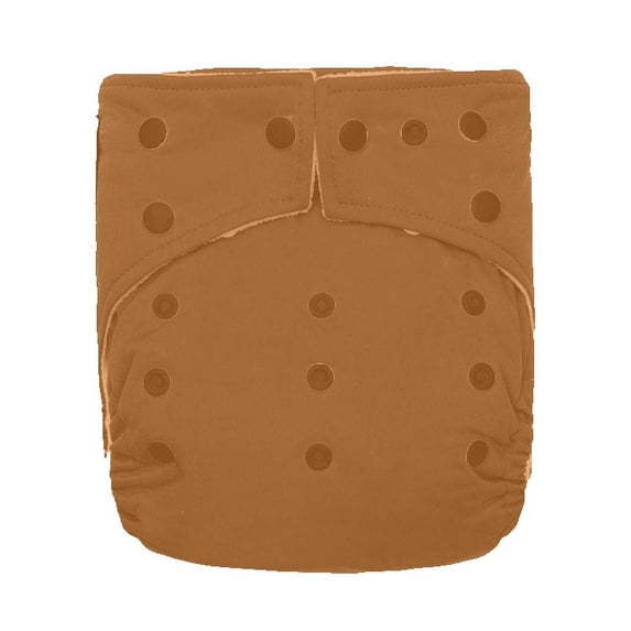 Kawaii Baby Pocket Cloth Diaper | One Size 8-35 lbs | Earthy Brown | for Daily Use