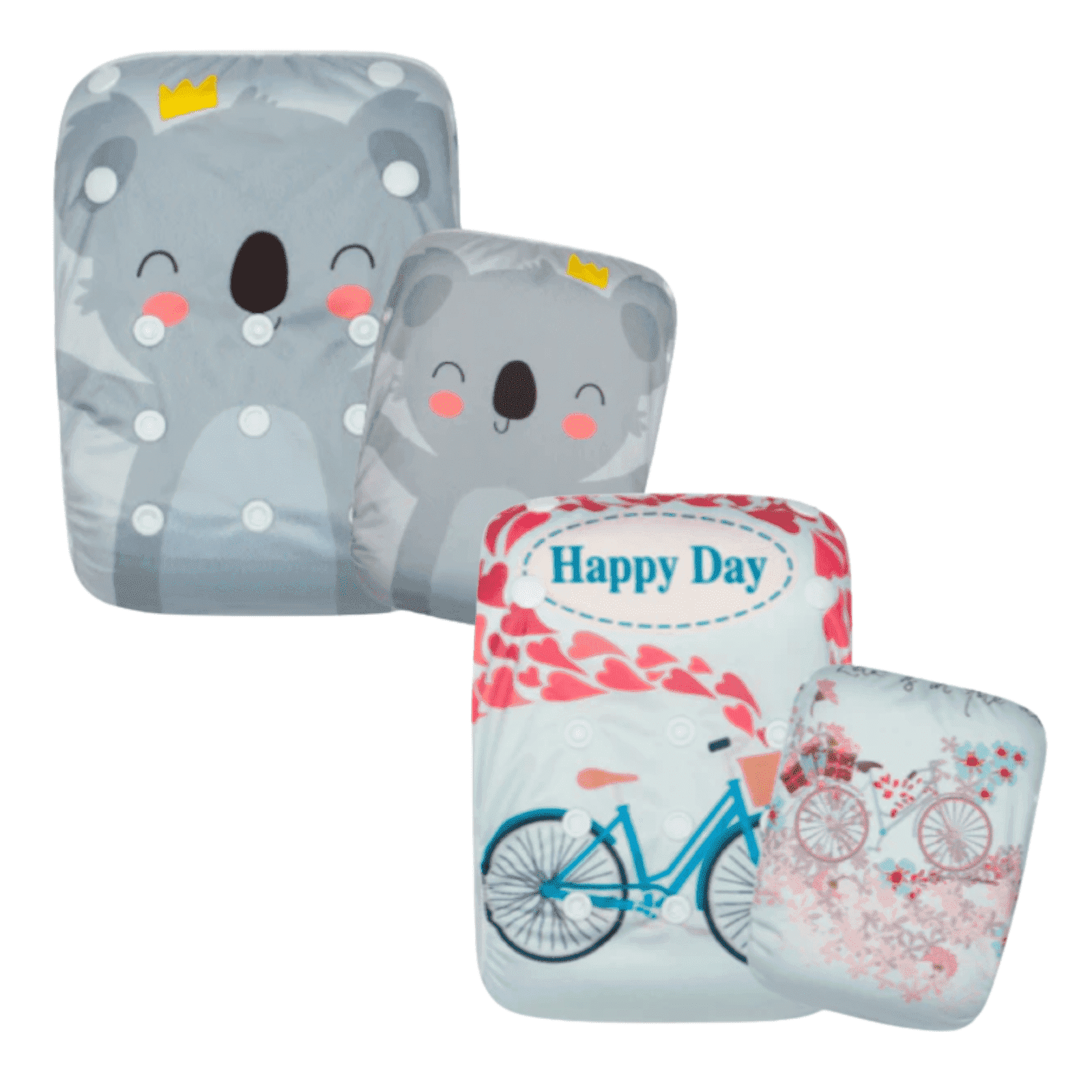 Kawaii Baby Swim Cloth Diapers |  2 Pack 10-40 lbs | Unisex | Pool & Beach Use