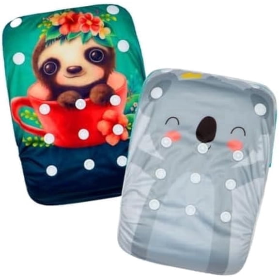 KaWaii Baby Reusable Swim Cloth Diaper Adjustable Swim Pants for Boys & Girls, Size Infants and Toddlers, One Size 2-Pack(THEME#6)