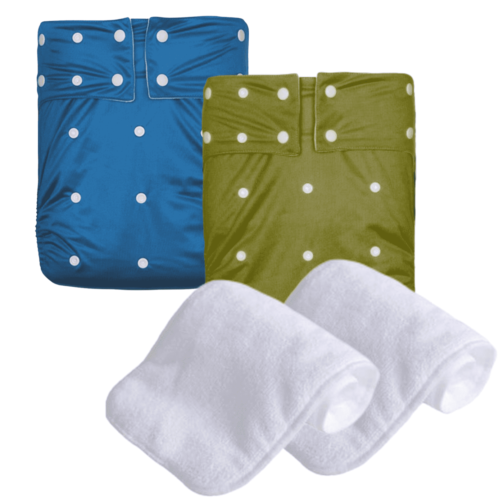 2-Pack KaWaii Teen/Adult Cloth Diapers with 2 Large Absorbent Inserts Unisex Waterproof  Incontinence Underwear #BG