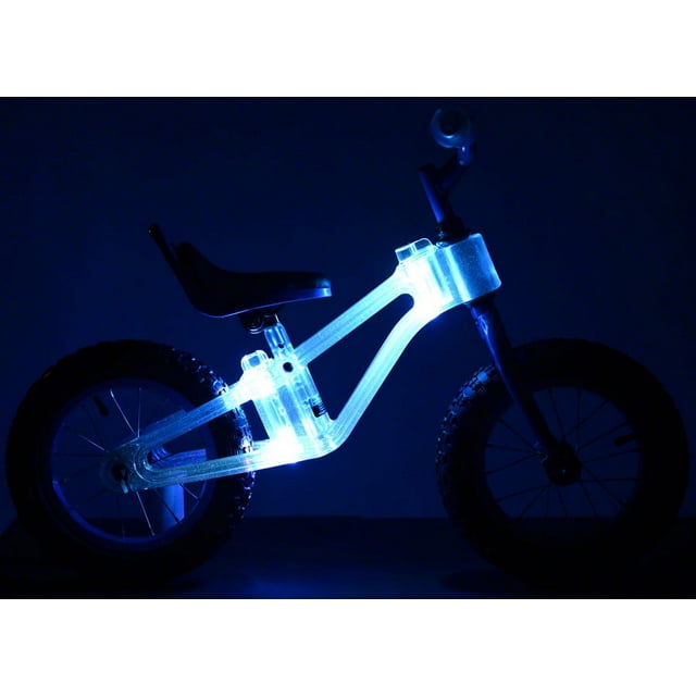 KaZAM 12" Blinki Balance Child's Bike with Multi-Colored LED Lights, Black