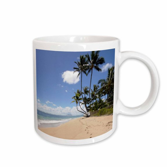 3drose, Kaaawa Beach Park, Oahu, Hawaii, Shadow, 15oz Mug