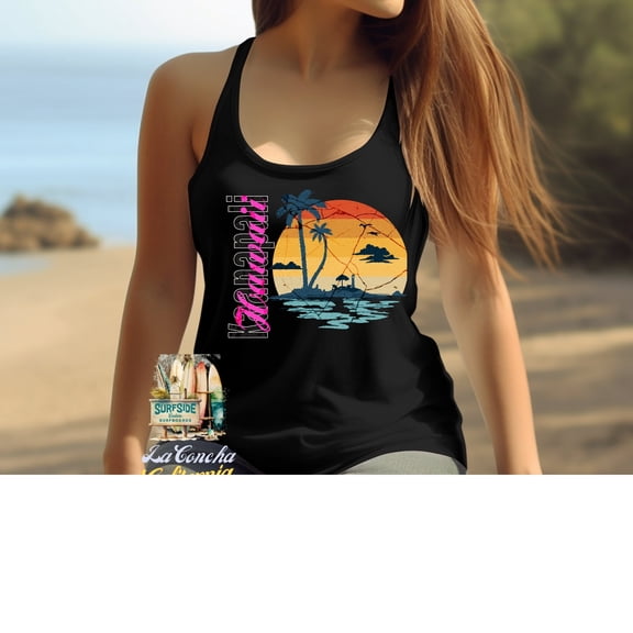 Kaanapali Beach, Hawaii Tank Top Women | Spring Break Summer Vacation Tank (L)