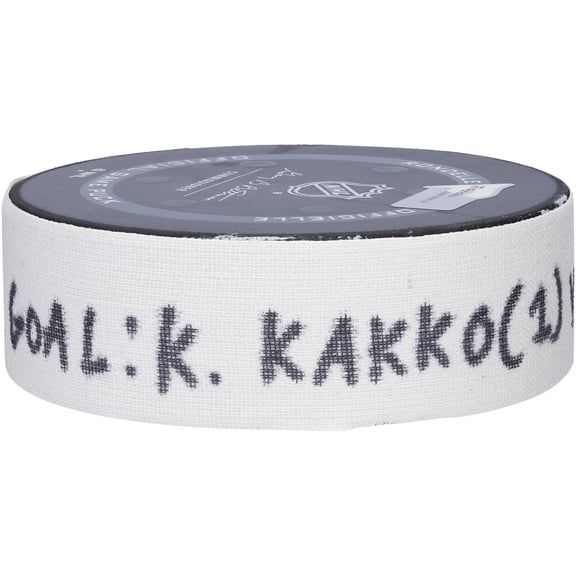 Kaapo Kakko New York Rangers Game-Used Goal Puck from September 28, 2021 vs. Boston Bruins - Fanatics Authentic Certified