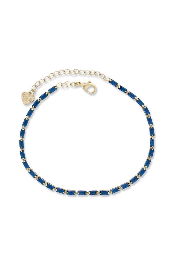 14K Gold Plated Anklet for Adult Women, in Brass Metal