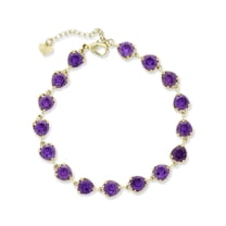 Kaash Customs CZ Gold Color Anklet Jewelry for Women,5" 2" inch Adjustable Size in Brass Metal