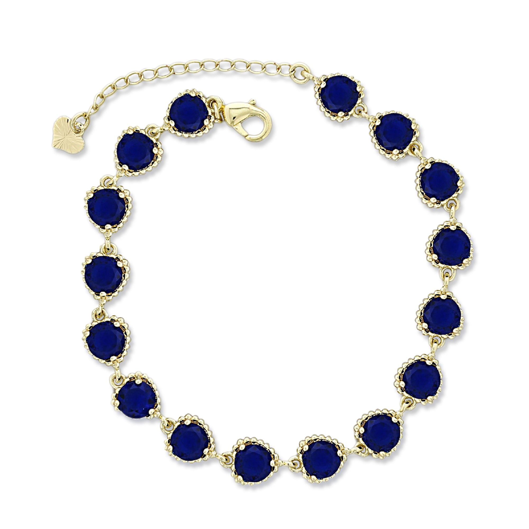 Kaash Customs Fine CZ Stones Adjustable Anklet for Women, in Brass Metal