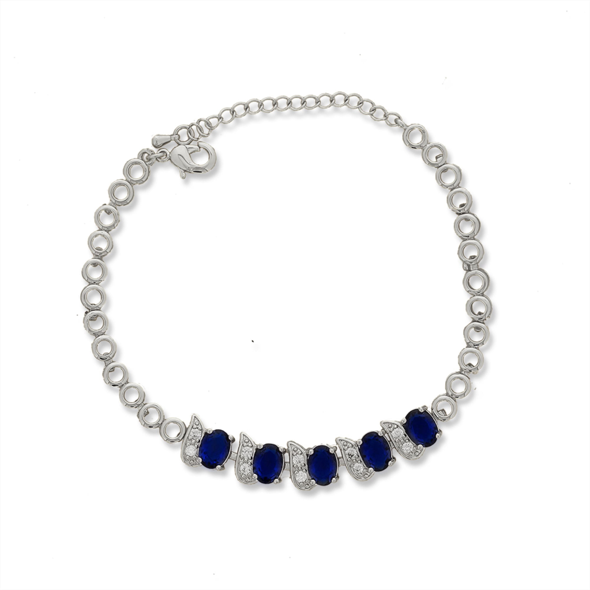 Kaash Customs Fine Silver Color Anklet for Teen Female, 6"+2" inch Adjustable Size in Brass Metal