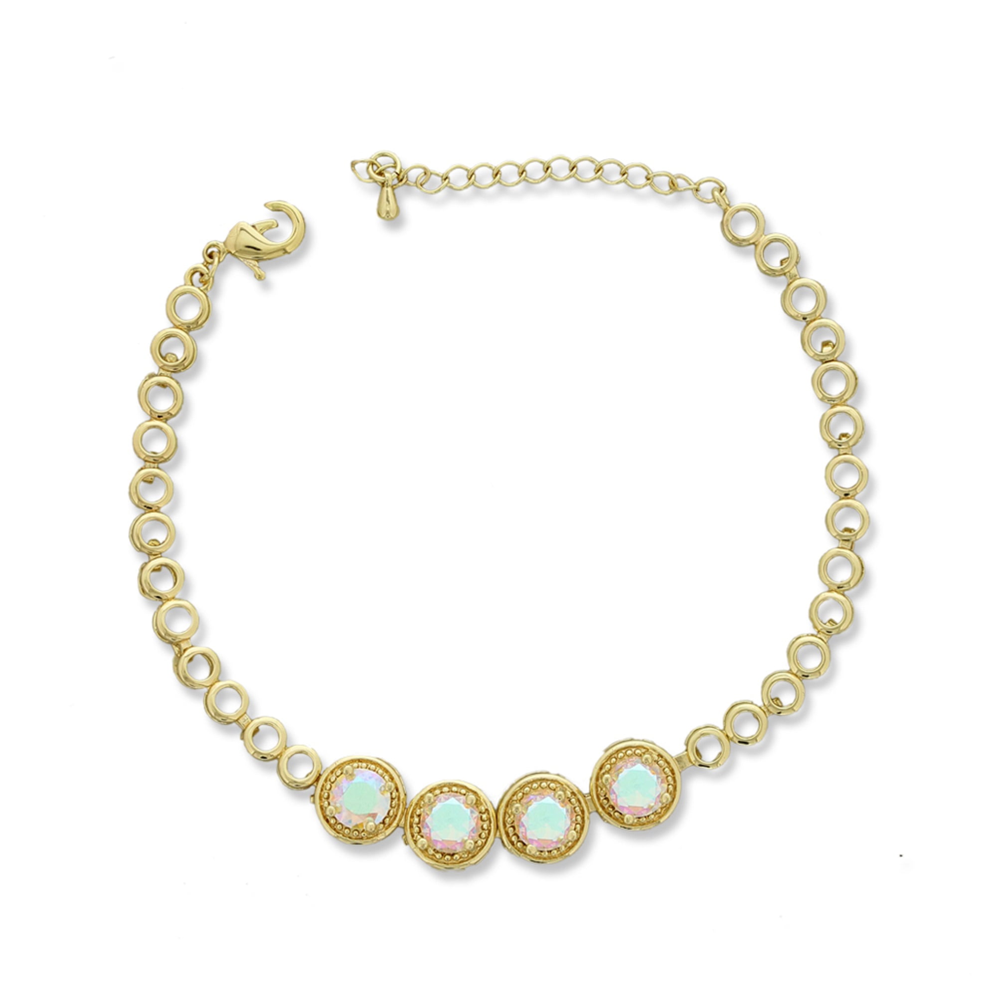 Kaash Customs Gold Anklets for Adults Fine Anklets for Women, in Brass Metal