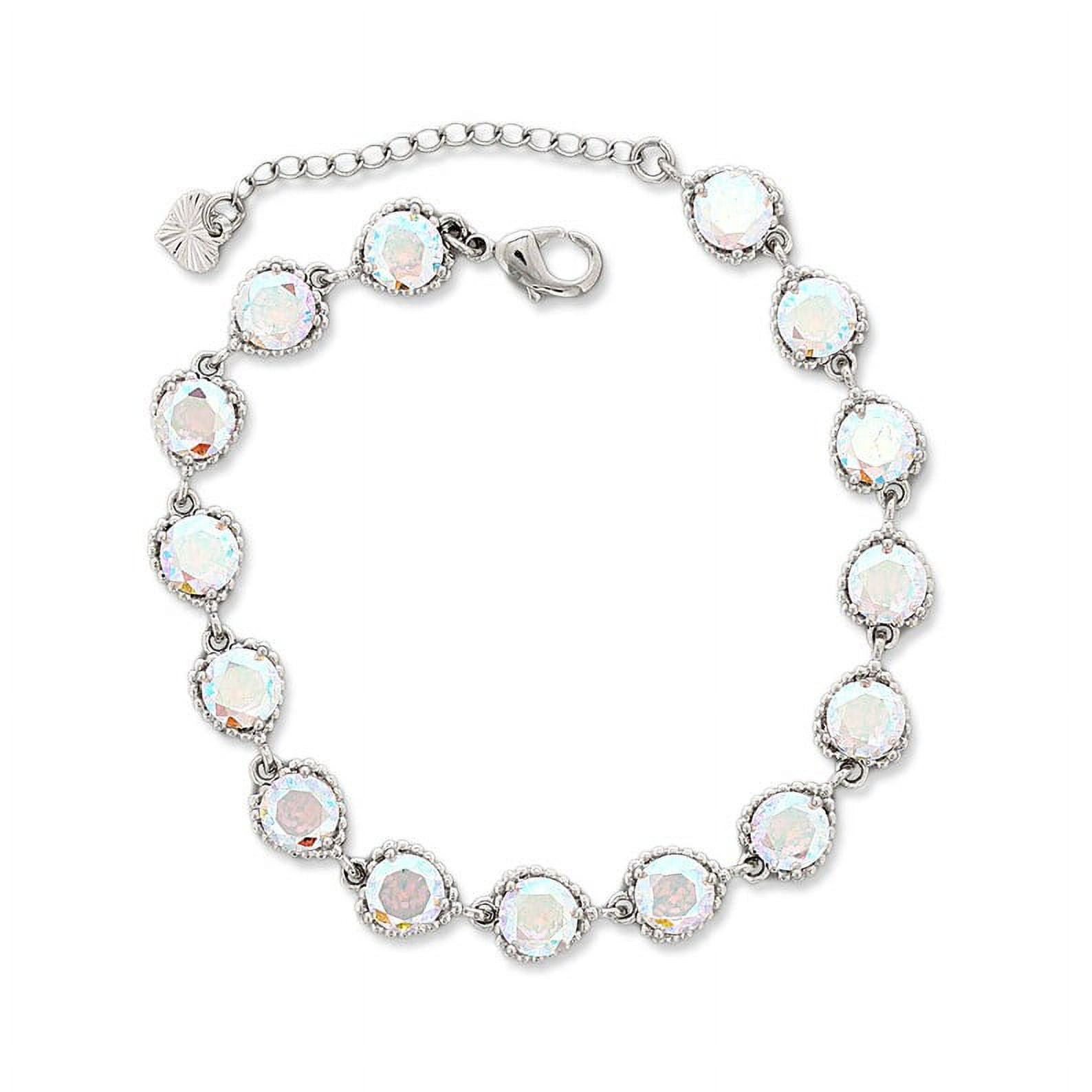 Kaash Customs Round Shape Adjustable Anklet Bracelet with Silver Plating Women Jewelry Gifts