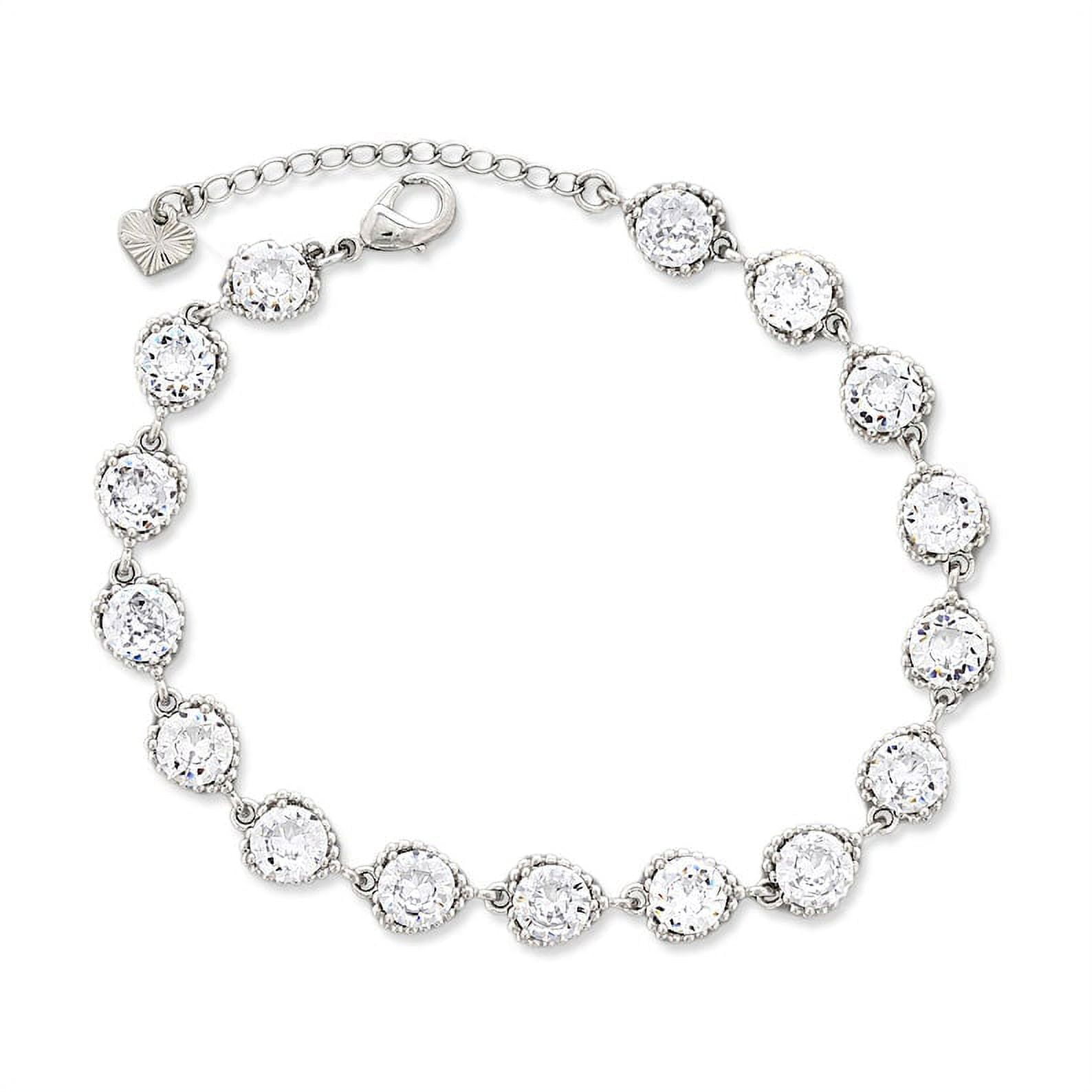 Kaash Customs Round Shape Adjustable Anklet Bracelet with Silver Plating Women Jewelry Gifts