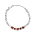 thumbnail image 1 of Kaash Customs Silver Plated Adjustable CZ Stone Beautiful Anklet Bracelet Handmade Summer Jewelry for Women and Girls Best Gift for Her on Christmas and Wedding, 1 of 2