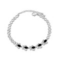 thumbnail image 1 of Kaash Customs Sterling Silver Adjustable Minimalist CZ Stone Anklet Bracelet for  Adult Women, 1 of 4