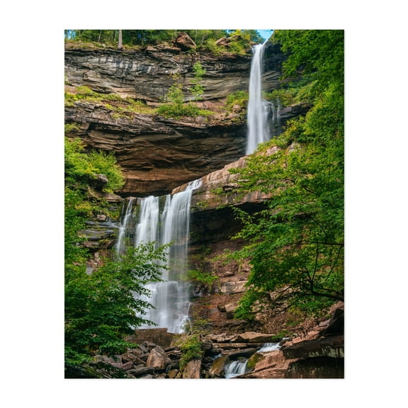 Kaaterskill Falls - New York Photography Waterfall Nature Forest Landscape Autumn Mountain Rustic Unframed Wall Art Print 5 x 7 inches