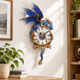 Kaayee 3d Puzzles For Adults Blue Dragon Clock Diy Wooden Puzzle Craft ...