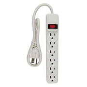 Kab Enterprise 264300 6-Outlet Power Strip, White