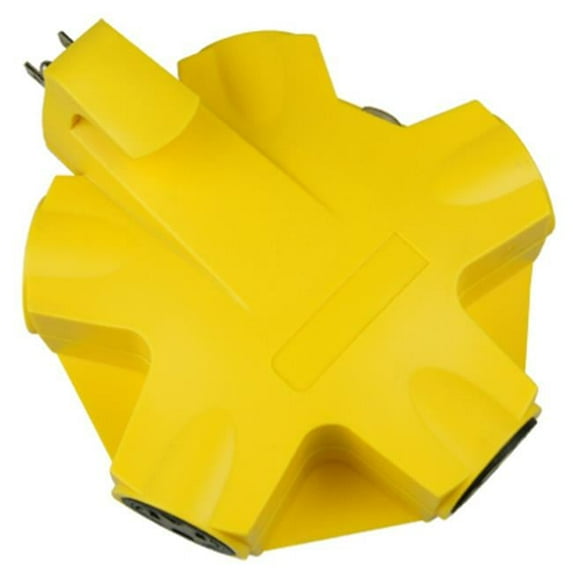 Kab Enterprise Co Ltd ME YEL 5Out Ind Adapter 6 Pack