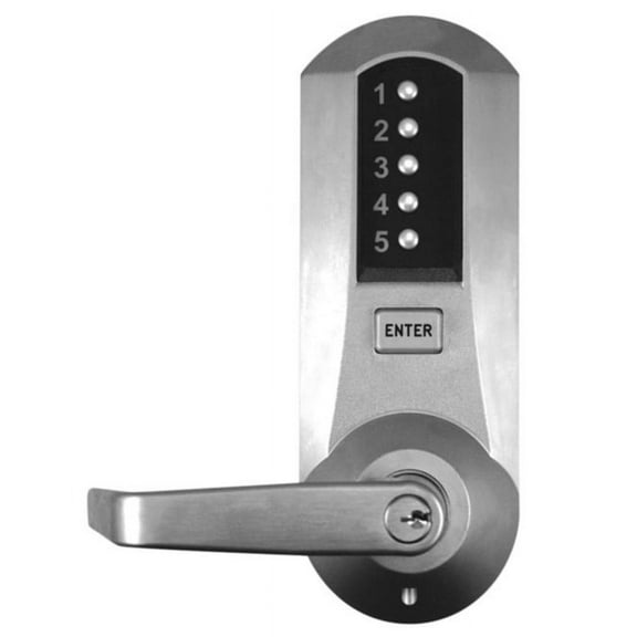 Kaba Access 5000 Extra Heavy-Duty Pushbutton Lever Lock, Schlage C Keyway