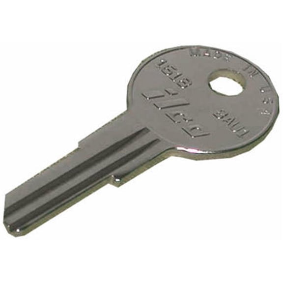 Kaba BAU1 1 x 0.08 in. Ilco Nickel Plated Brass Bauer Locks Key Blank- Pack Of 10