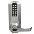 thumbnail image 1 of E-Plex 5000 Mortise Lock, Winston Lever, 100 Access Codes, 6/7-Pin SFIC Prep, Less Core,Satin Chrome, 1 of 2