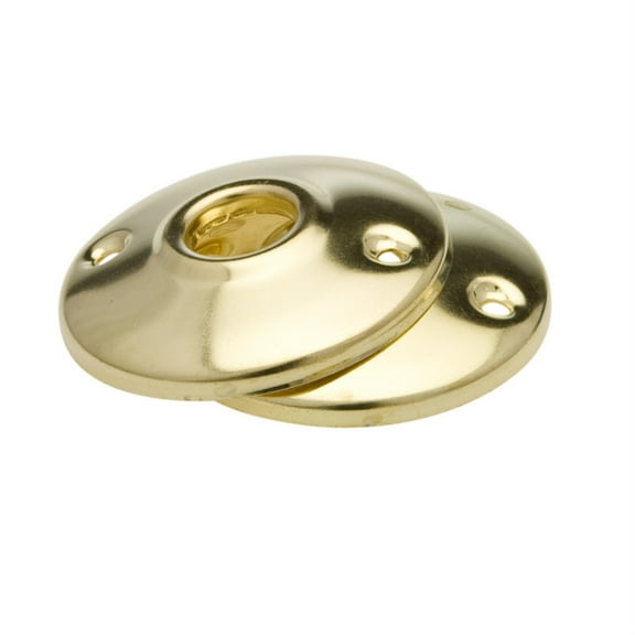 Kaba-Ilco 211-03-51 1.13 in. Bright Brass Knob Rosesettes