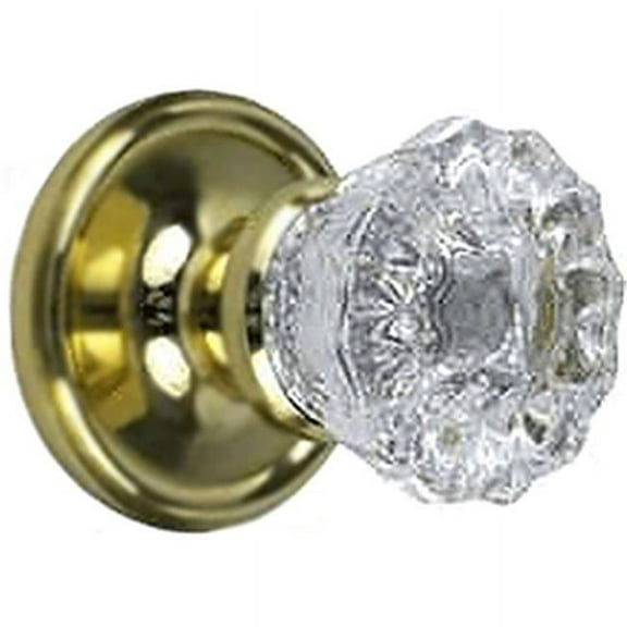 Kaba Ilco Crystal Bright Brass Replacement Knobs