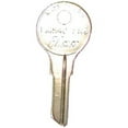 thumbnail image 1 of Kaba Ilco Corp. Key Blank L1054G-FR2 - 6 Pins - 10 Pack, Nickel Finish, Brass, 1 of 1