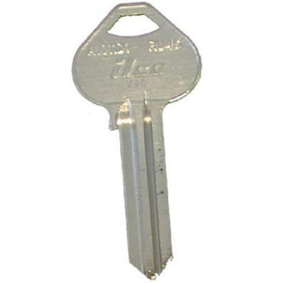 Kaba Ilco Corp. Key Blank RU45 - Brass, Nickel-Plated - 10 Pack, Multicolor, 1011D1-RU45