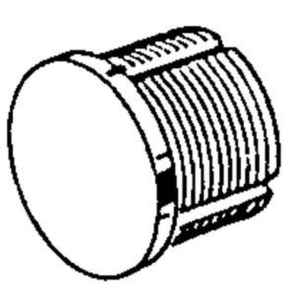 Kaba Ilco Lockset Cylinder, Satin Chrome, 0 Pins 7160DC-26D