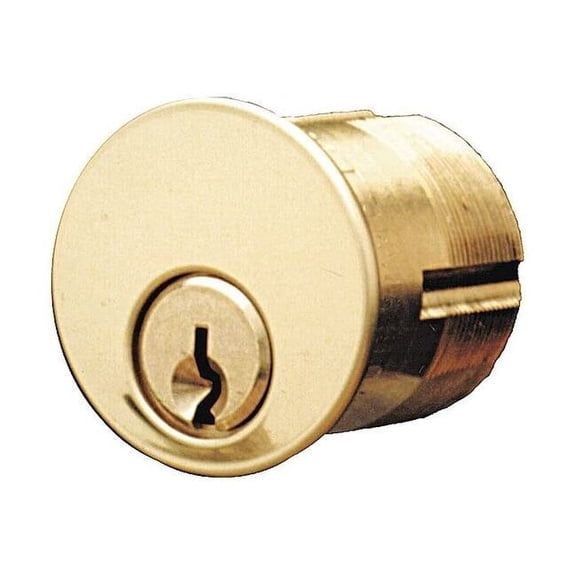 Lockset Cylinder, Satin Chrome, Keyway Type Yale(R) 8, 5 Pins,PK2
