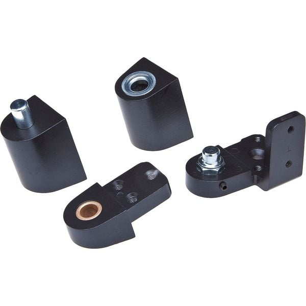 Duronotic Dark Bronze Aluminum Half Surface Pivot Hinge Set