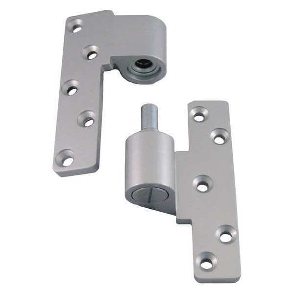 Clear Aluminum Right Hand Pivot Hinge with Ball Bearing