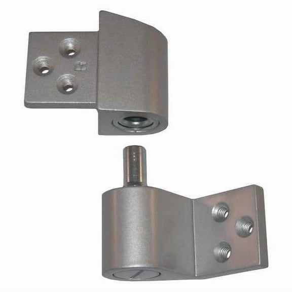 Pivot Hinge, Diecast Aluminum, Surface Mounting, 3/4 in Leaf H, Aluminum