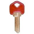 thumbnail image 1 of Kaba KW1-PC-RUBY Ruby Cool Color Plastic Head Key Blank For Kwikset Locksets- Pack Of 5, 1 of 2