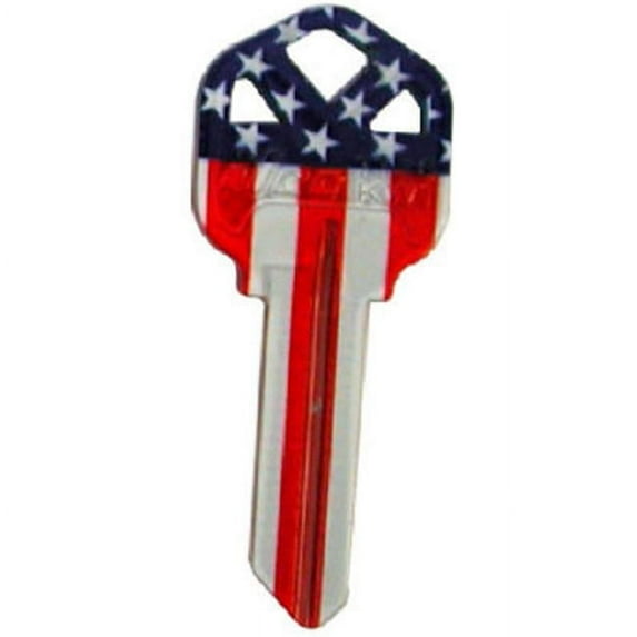 Kaba KW11-US FLAG US Flag Key Blank- Pack of 10