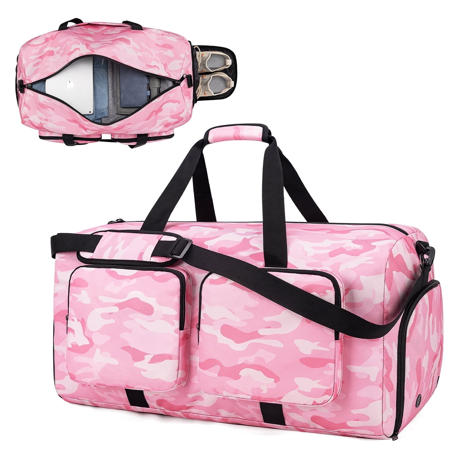 Kabaqoo 65L Travel Duffle Bag, Waterproof Sports Tote Gym Bag, Large Duffle Bag for Yoga Swimming