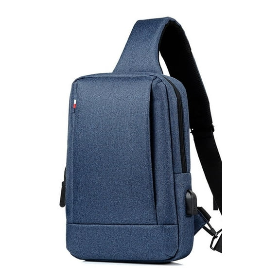 Kabaqoo Crossbody Sling Bag for Travel Work, Shoulder Chest Backpack for Men and Women Blue