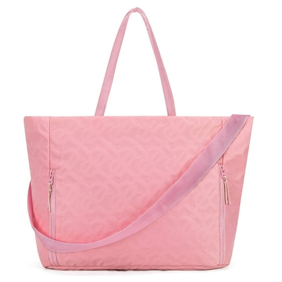 Kabaqoo Shoulder Purses for Women, Ladies Handbags with Computer Compartment Pink
