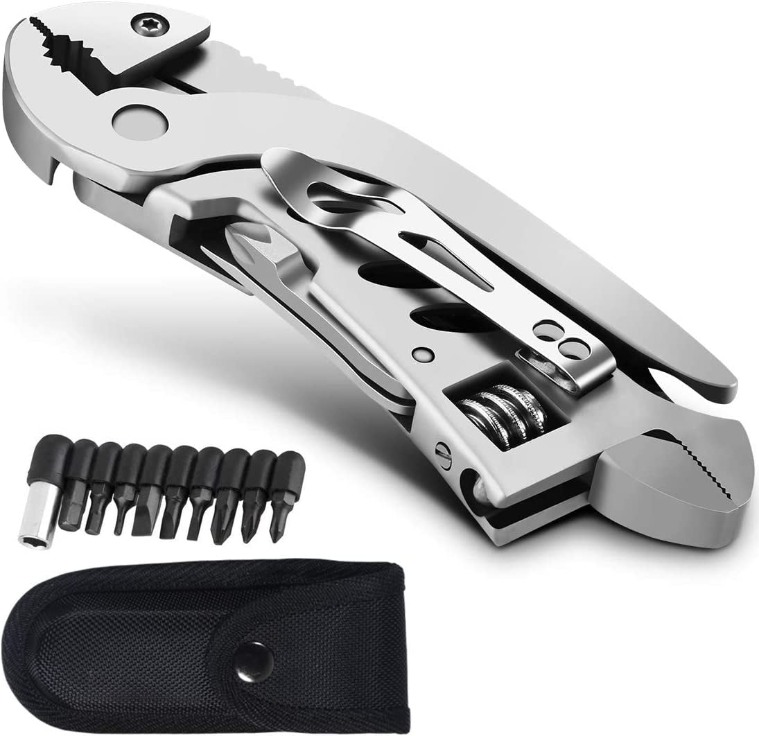 9-in-1 KC Micro Pliers Folding Utility Swiss Army Pocket Knife and