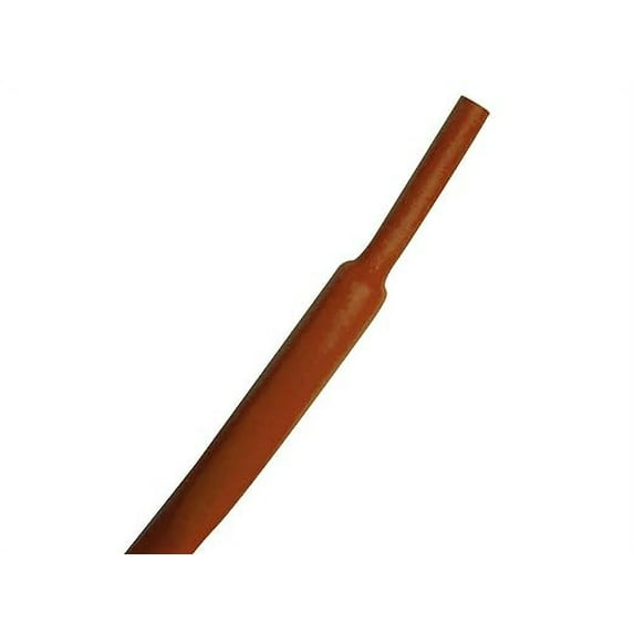 Kable Kontrol 2:1 Polyolefin Heat Shrink Tubing - 1/2" Inside Diameter - 10' Long - Brown