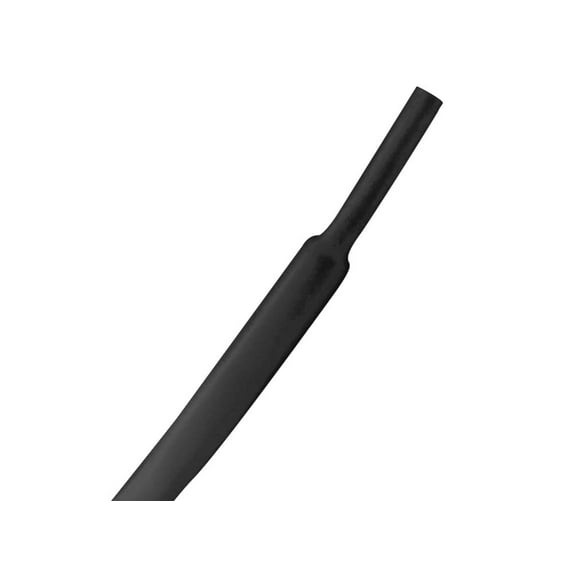 Kable Kontrol 2:1 Polyolefin Heat Shrink Tubing - 1" Inside Diameter - 10' Long - Black