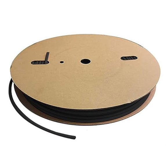 Kable Kontrol 2:1 Polyolefin Heat Shrink Tubing - 3/32" Inside Diameter - 500' Length - Black