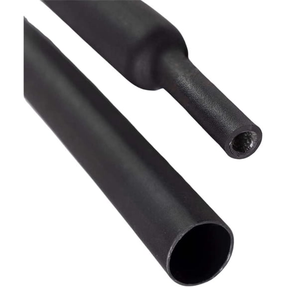 Kable Kontrol 3:1 Heat Shrink Tubing - Dual Wall Adhesive Lined Polyolefin - 3/4" Inside Diameter - 4' Long Stick - Black