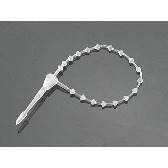 Kable Kontrol Beaded Cable Ties - 5" - 15 Lbs - Natural - 1000 Pcs/Pack