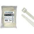 thumbnail image 1 of Kable Kontrol Clear Zip Ties - 5.5" Inch Long - Natural Nylon - 40 Lbs Tensile Strength - 1000 Pc Pack - ct507-nt, 1 of 6